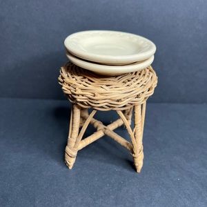 2 Syracuse China butter pats restaurant ware marked U.S.A 89